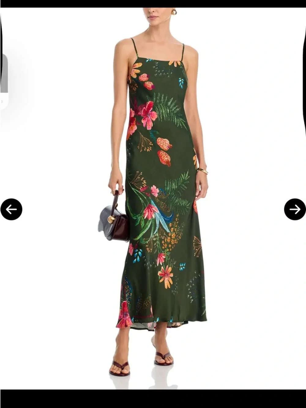 FARM RIO green Leopard Flowers Dress - Picture 6 of 14